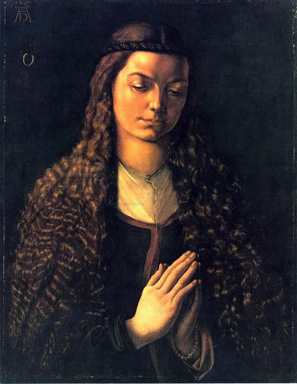  Albrecht Durer Portrait of a Woman with Her Hair Down - Art Print