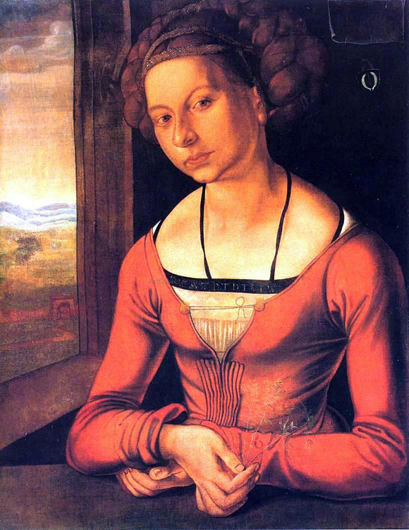  Albrecht Durer Portrait of a Woman with Her Hair Up - Art Print