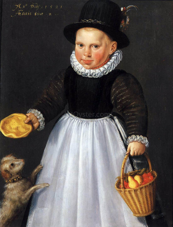  I Jacob Delff Portrait of a Young Boy - Art Print