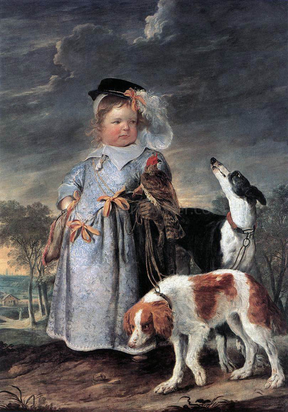  II Erasmus Quellinus Portrait of a Young Boy - Art Print