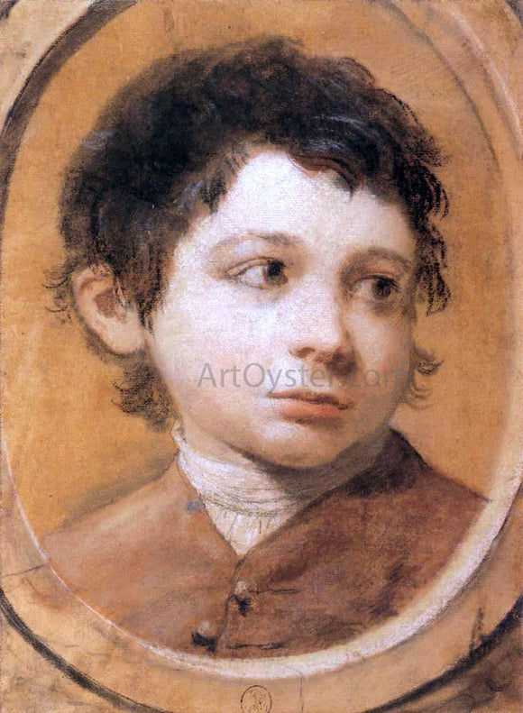  Ubaldo Gandolfi Portrait of a Young Boy - Art Print