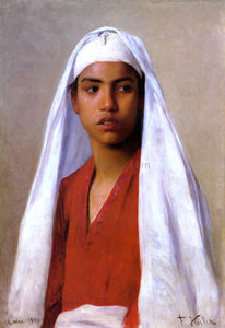  Franz Xavier Kosler Portrait of a Young Egyptian Girl - Art Print