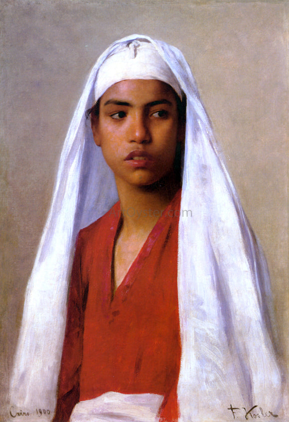  Franz Xavier Kosler Portrait of a Young Egyptian Girl - Art Print