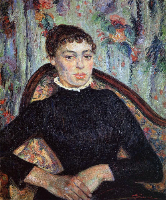  Armand Guillaumin Portrait of a Young Girl - Art Print