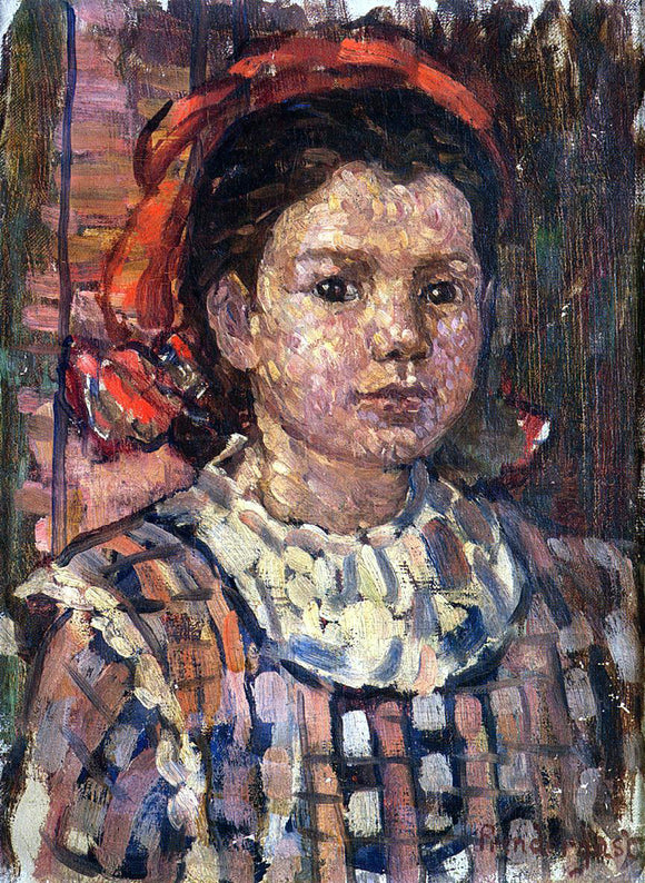  Maurice Prendergast Portrait of a Young Girl - Art Print