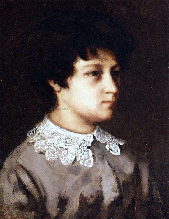  Gustave Courbet Portrait of a Young Girl from Salins - Art Print