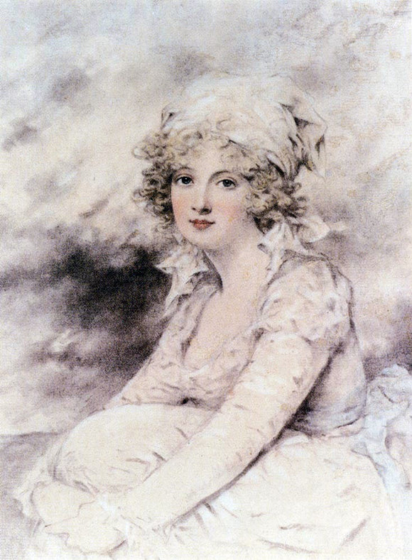  John Downman Portrait of a Young Lady - Art Print