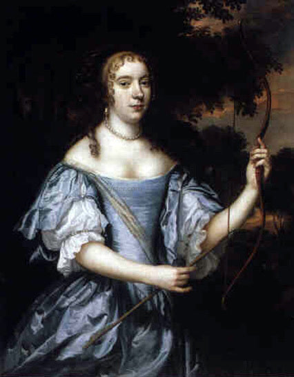  Jan Mytens Portrait of a Young Lady as Diana - Art Print