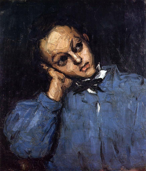  Paul Cezanne Portrait of a Young Man - Art Print