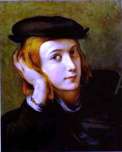  Correggio Portrait of a Young Man - Art Print