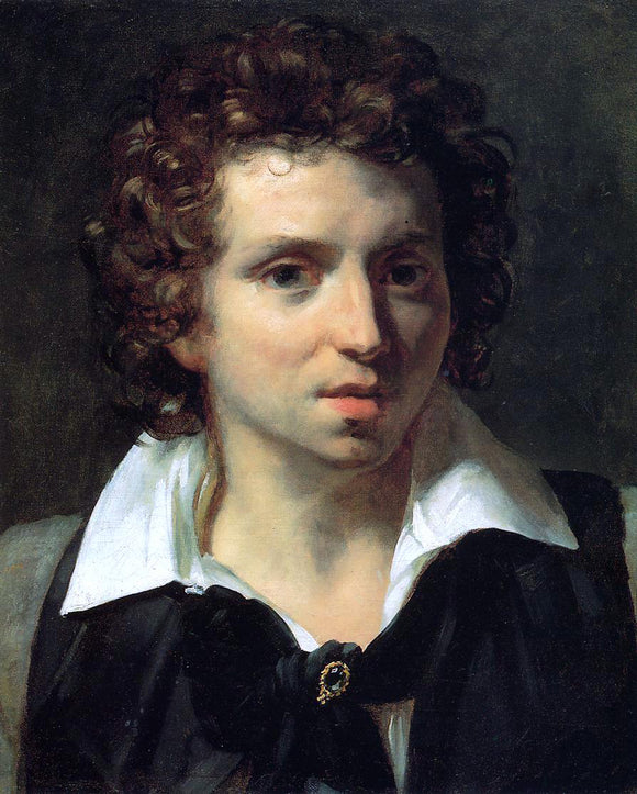  Theodore Gericault Portrait of a Young Man - Art Print