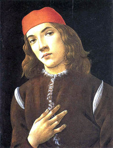  Sandro Botticelli Portrait of a Young Man - Art Print