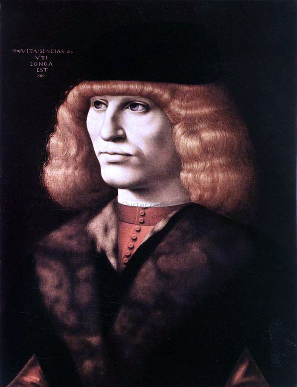  Ambrogio De Predis Portrait of a Young Man - Art Print