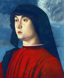  Giovanni Bellini Portrait of a Young Man in Red - Art Print