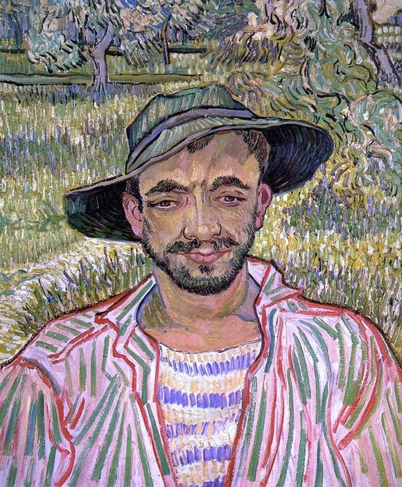  Vincent Van Gogh Portrait of a Young Peasant - Art Print