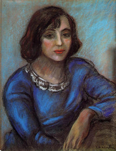  Theophile-Alexandre Steinlin Portrait of a Young Woman - Art Print