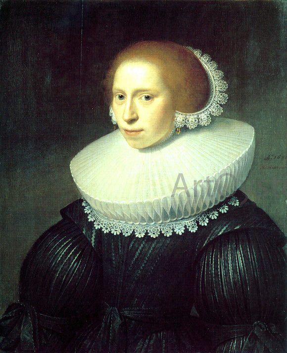  Michiel Jansz. Van Miereveld Portrait of a Young Woman - Art Print