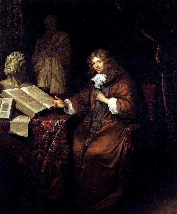  Caspar Netscher Portrait of Abraham van Lennep - Art Print