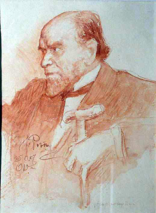  Ilia Efimovich Repin Portrait of Academician A. F. Koni - Art Print