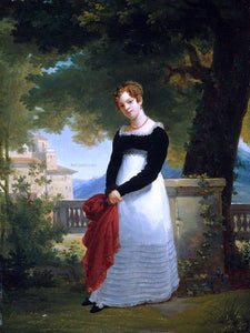  Francois-Edouard Picot Portrait of Adelade-Sophie Cleret - Art Print