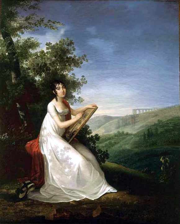  Francois-Joseph Kinsoen Portrait of Adelie Auguie - Art Print