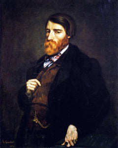  Gustave Courbet Portrait of Alfred Bruyas (also known as Painting Solution) - Art Print
