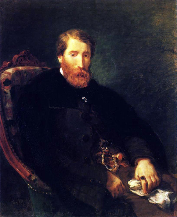  Eugene Delacroix Portrait of Alfred Bruyas - Art Print
