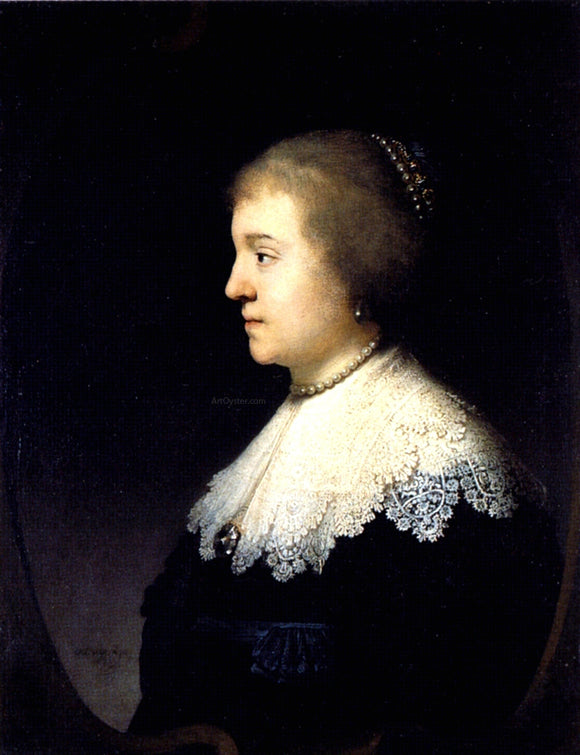  Rembrandt Van Rijn Portrait of Amalia van Solms - Art Print