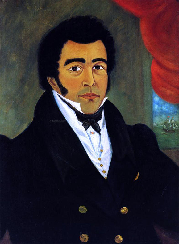  Joshua Johnson Portrait of an African American Man - Art Print
