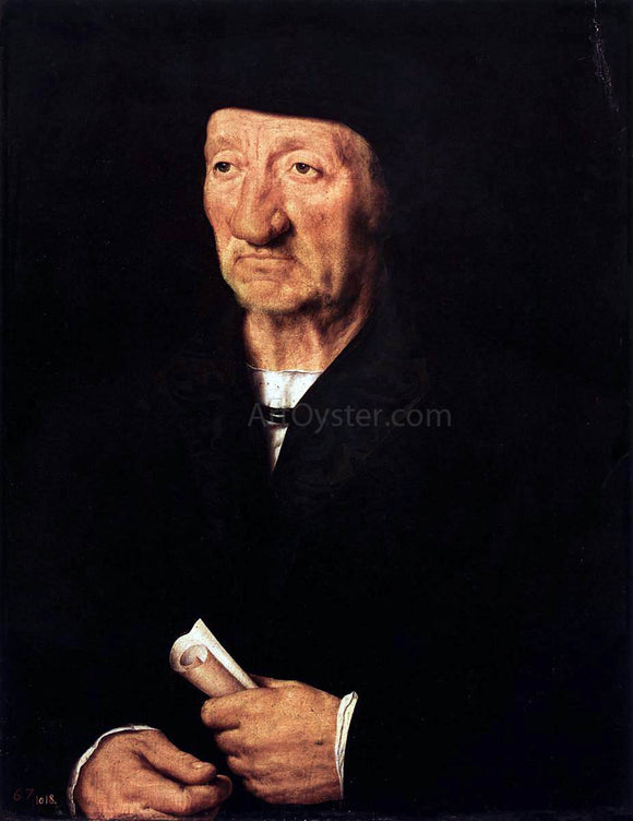  The Younger Hans Holbein Portrait of an Old Man - Art Print