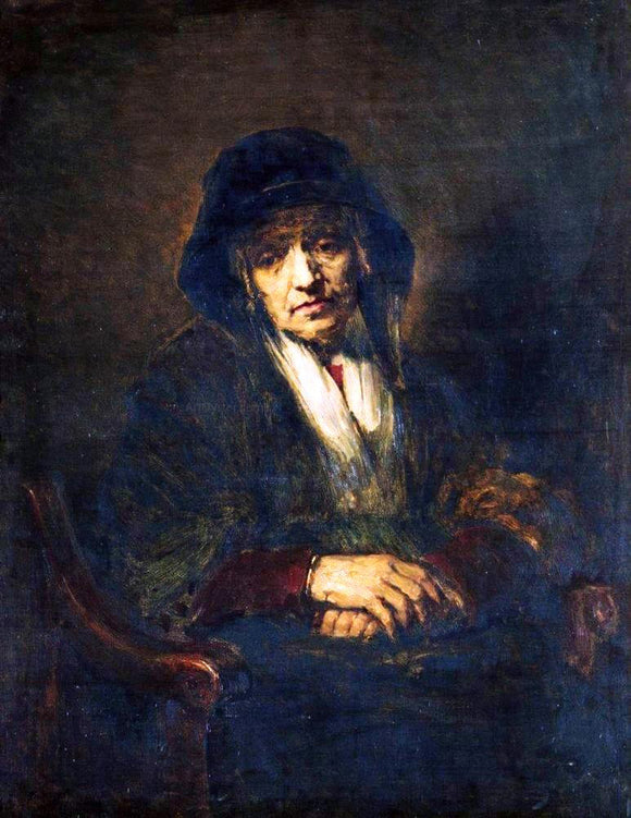  Ilia Efimovich Repin Portrait of an old Woman - Art Print