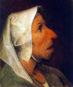  The Elder Pieter Bruegel Portrait of an Old Woman - Art Print