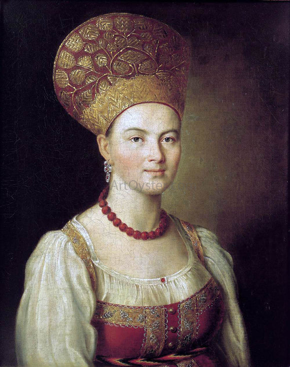  Ivan Petrovich Argunov Portrait of an Unknown Peasant - Art Print