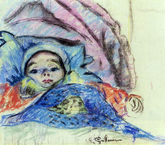  Armand Guillaumin Portrait of Andre - Art Print