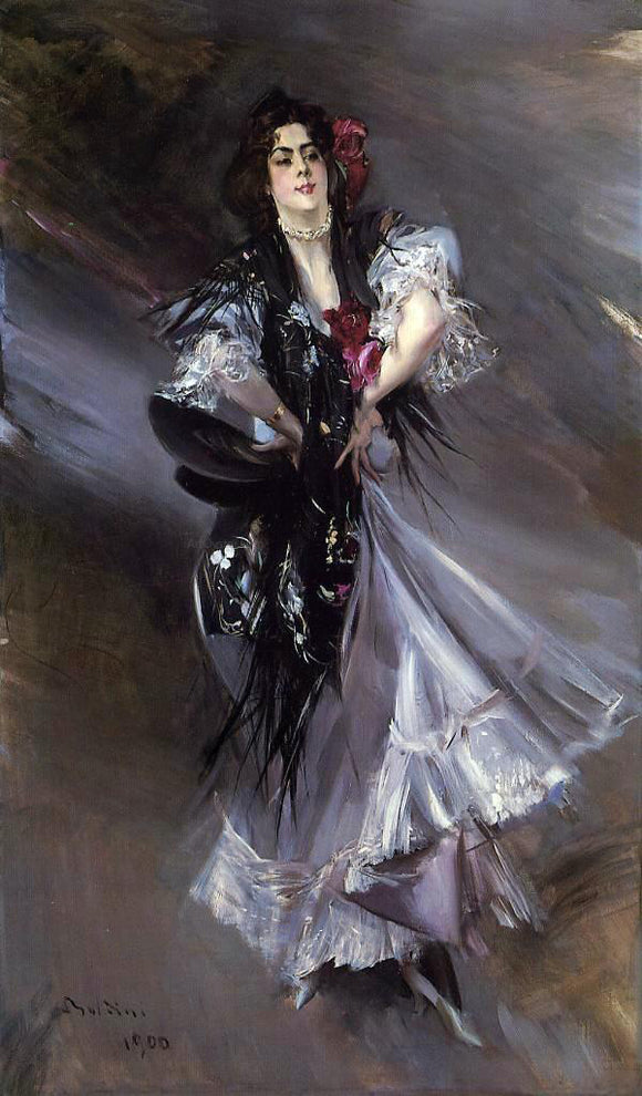  Giovanni Boldini Portrait of Anita de la Ferie, 'The Spanish Dancer' - Art Print