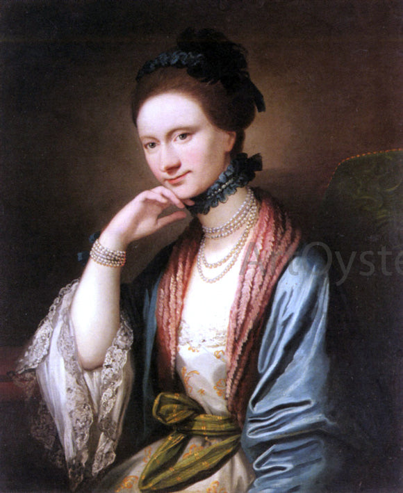  Benjamin West Portrait of Ann Barbara Hill Medlycott (1720-1800) - Art Print
