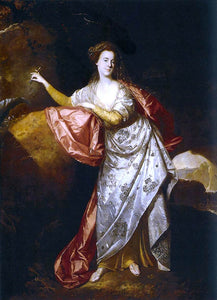  Johann Zoffany Portrait of Ann Brown in the Role of Miranda - Art Print