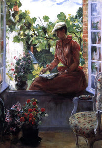  Norbert Goeneutte Portrait of Anna Goeneutte Wearing a Beret - Art Print