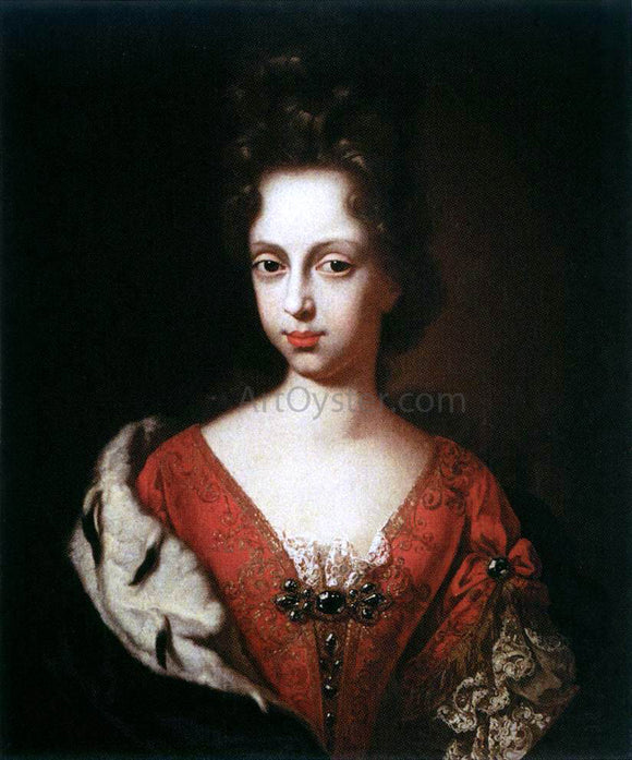  Anton Domenico Gabbiani Portrait of Anna Maria Luisa de' Medici as a Young Woman - Art Print
