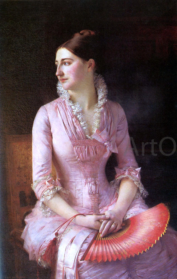  Gustave Etienne Courtois Portrait of Anne-Marie Dagnan - Art Print