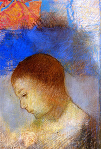  Odilon Redon Portrait of Ari Redon in Profile - Art Print