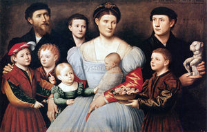  Bernardino Licinio Portrait of Arrigo Licinio and His Family - Art Print