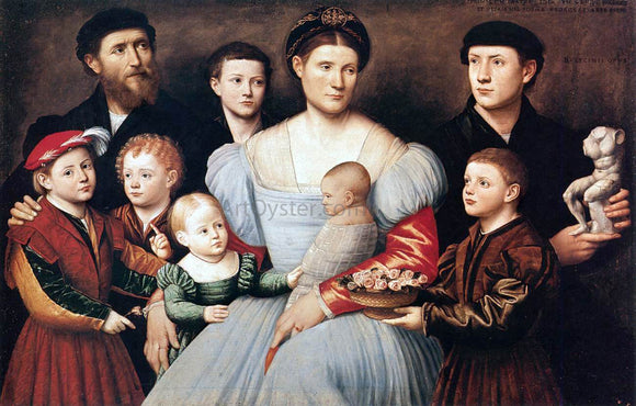  Bernardino Licinio Portrait of Arrigo Licinio and His Family - Art Print