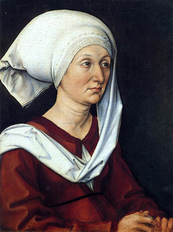  Albrecht Durer Portrait of Barbara Durer - Art Print