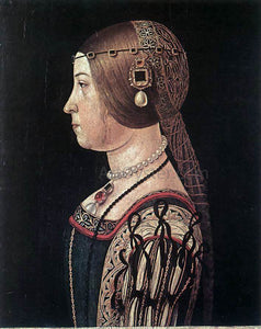  Alessandro Araldi Portrait of Barbara Pallavicino - Art Print
