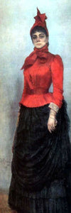  Ilia Efimovich Repin Portrait of Baroness Varvara Ikskul von Hildenbandt. - Art Print