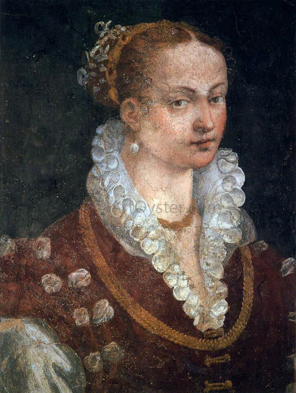  Alessandro Allori Portrait of Bianca Cappello, Second Wife of Francesco I de' Medici - Art Print