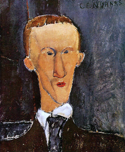  Amedeo Modigliani Portrait of Blaise Cendrars - Art Print