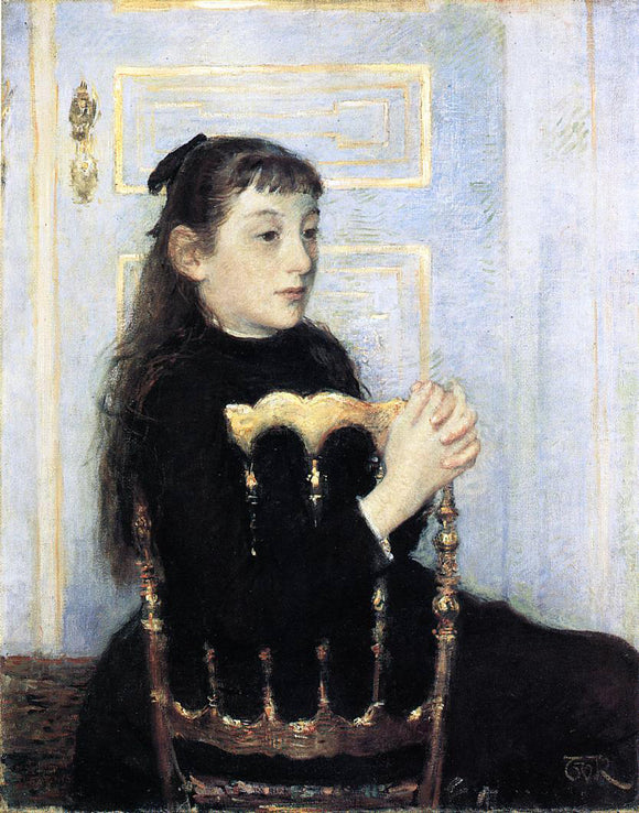  Theo Van Rysselberghe Portrait of Camille van Mons - Art Print