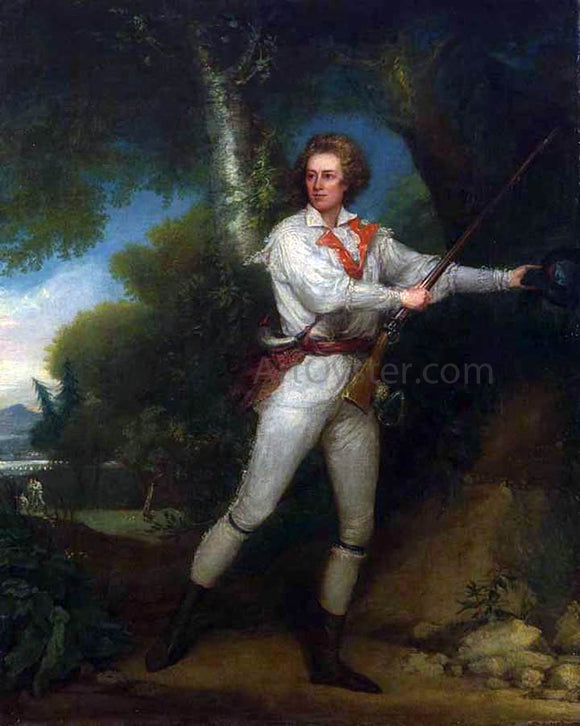  John Trumbull Portrait of Captain Samuel Blodget in Rifle Dress - Art Print